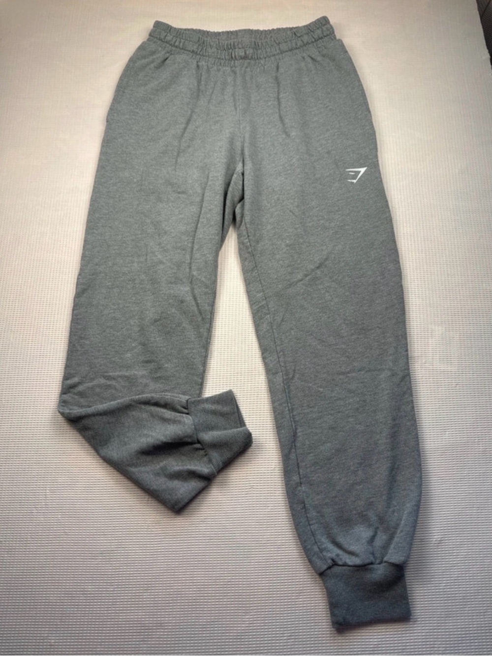Gymshark Women's Gray Track Joggers with Logo